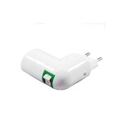 Trade Shop - Porta Lampada Adattatore Attacco E27 O E14 Con Interruttore Portalampada Spina -       -e14-