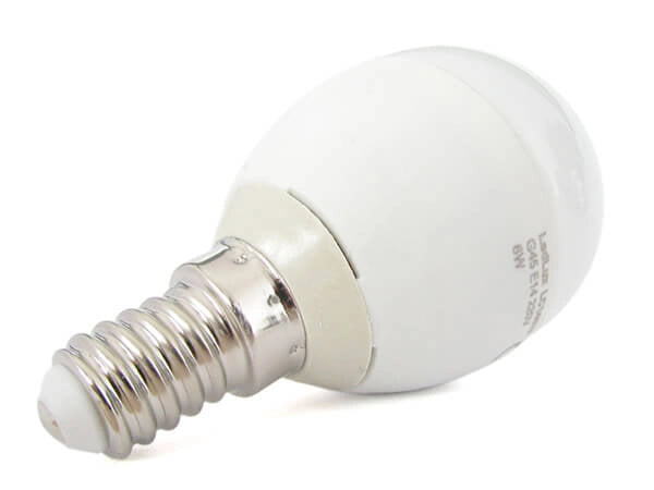 Lampada A Led E14 P45 6W Forma Sfera Bulbo Pallina 240 Gradi 220V SKU-168, Disponibili 3000K 4000K 6400K (Bianco Neutro 4000K)