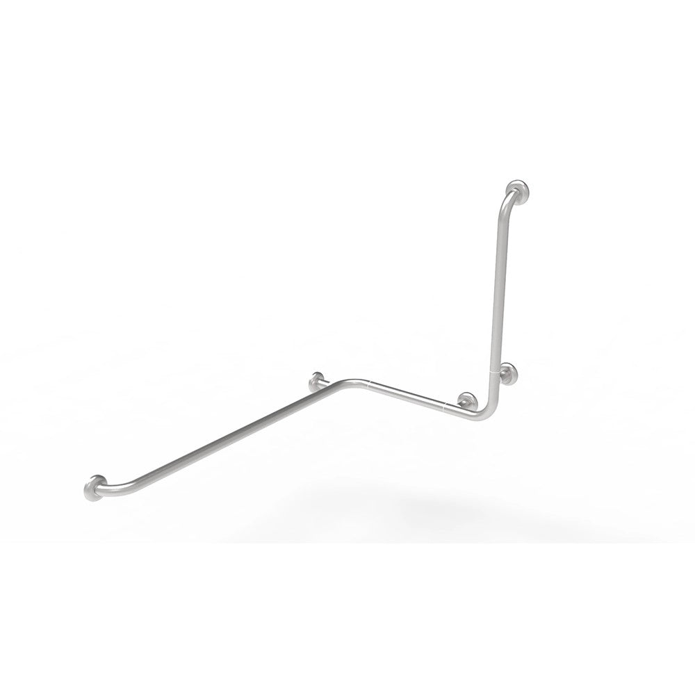 Maniglia angolare con verticale laterale universale 110x60x60h inox satinato
