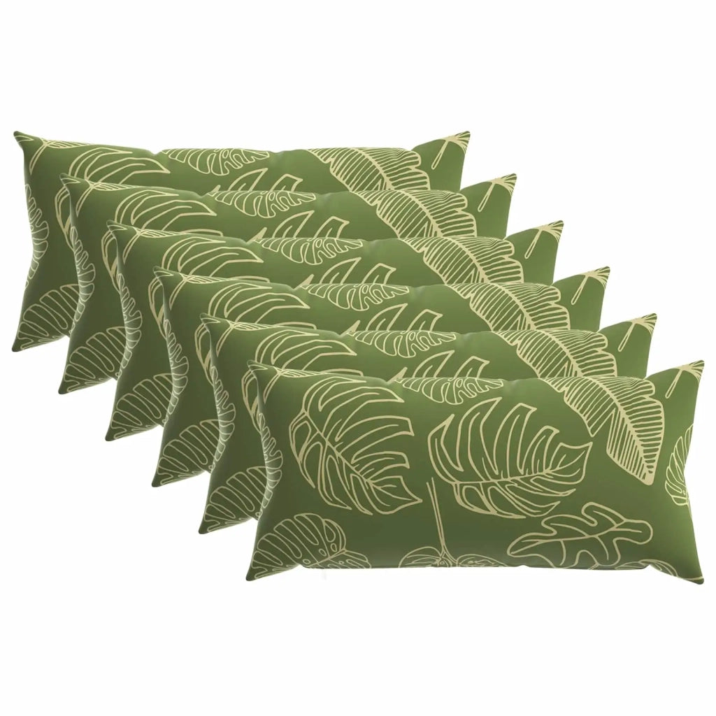Federa 6 pcs HEERLEN Design a foglia 40 x 70 cm Poliestere 909622