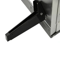 Forno per Pizza Pieghevole e Portatile con Pala e Pietra, in Acciaio e Legno, 81x40x72 cm, Nero
