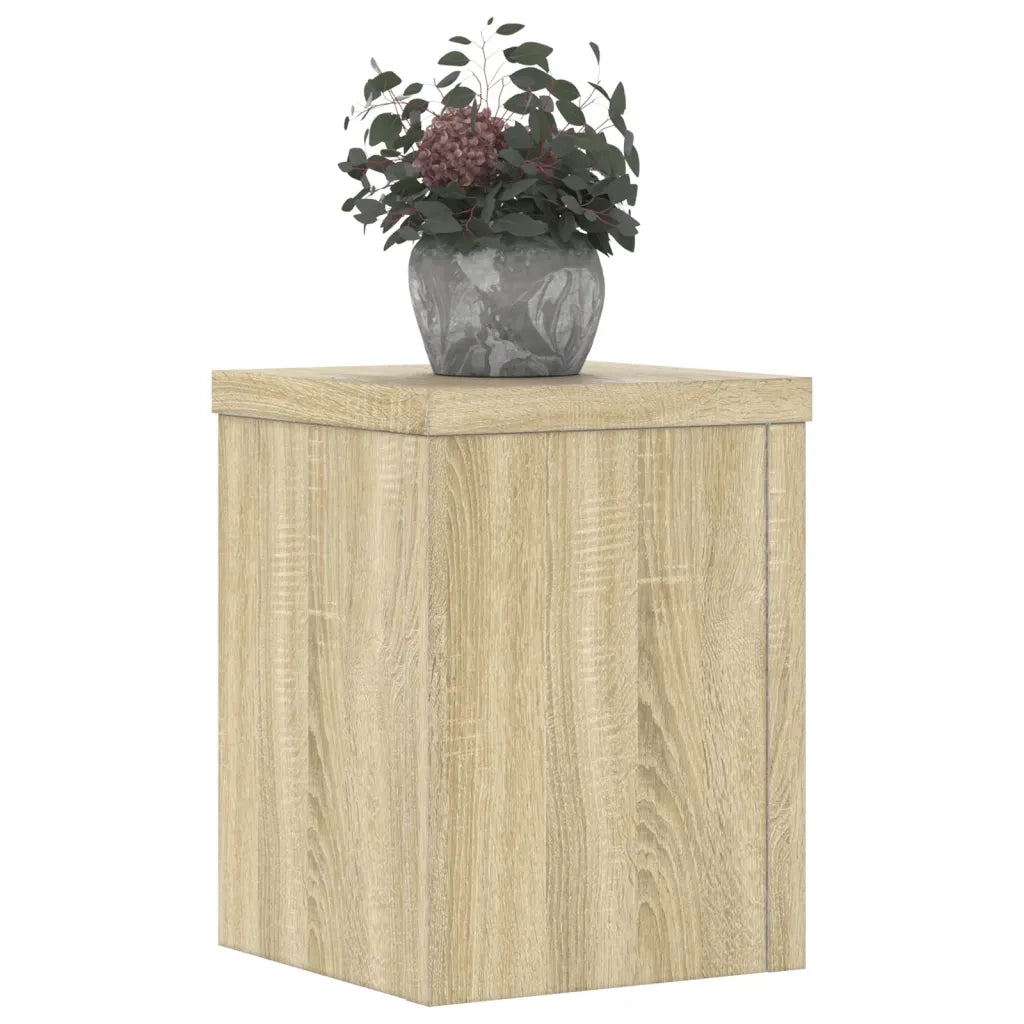 Supporti per Piante 2 pz Rovere 15x15x20 cm in Multistrato 852890