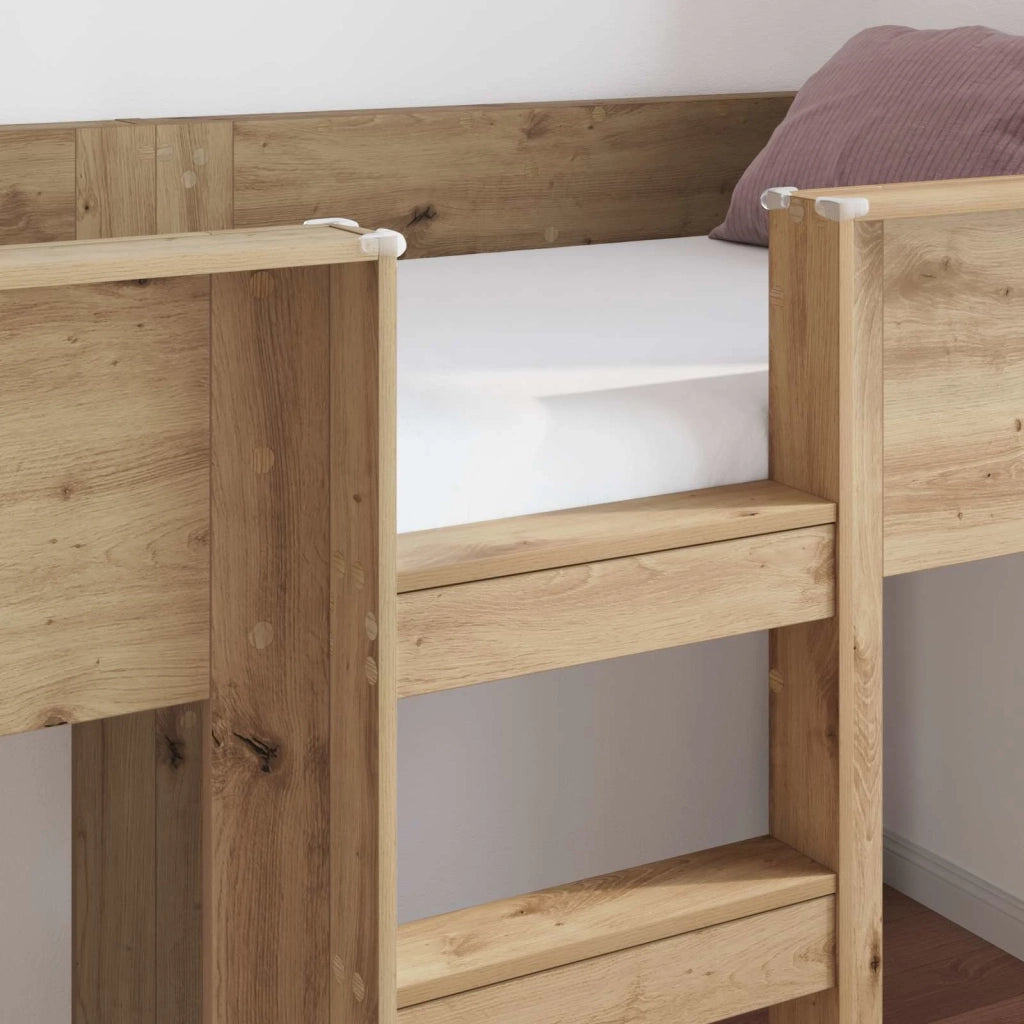 Letto a Castello per Bambini Rovere artigianale 100 x 200 cm 3410506