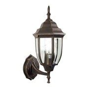 LANTERNA BOMBAY C/BRACCIO BRONZO ANTICHIZZATO