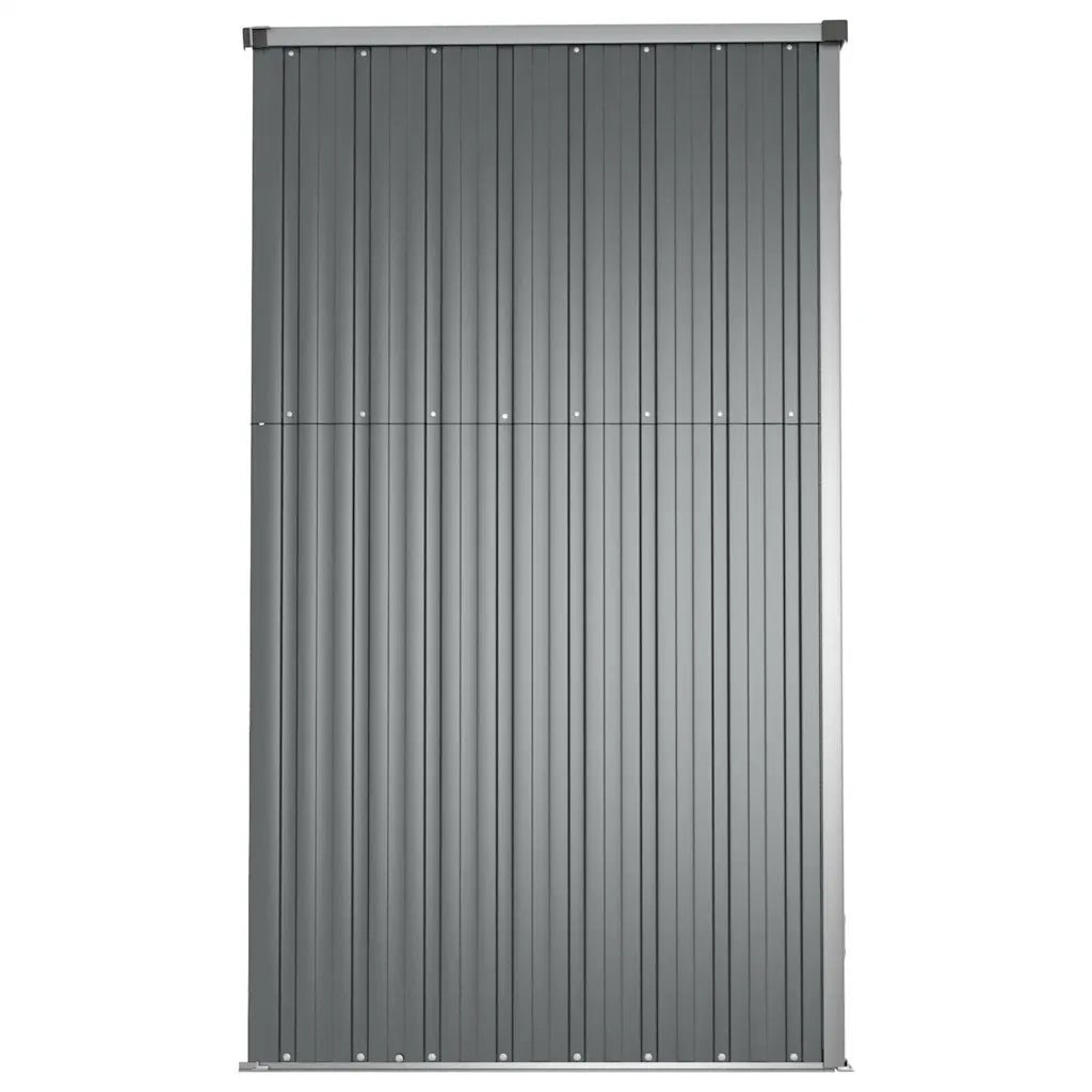 Capanno per Attrezzi Grigio 161x89x161 cm Acciaio Zincato cod mxl 65792