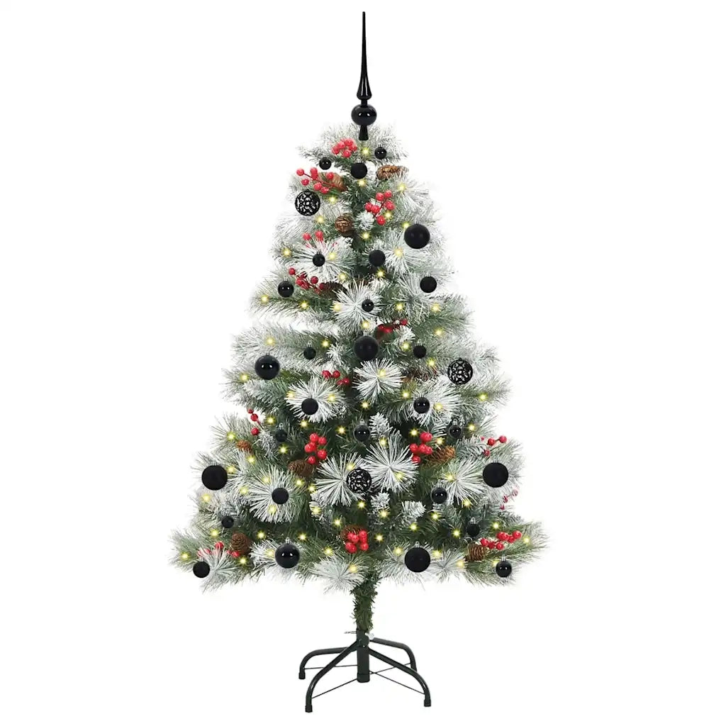 Albero di Natale artificiale Verde e bianco 150 cm