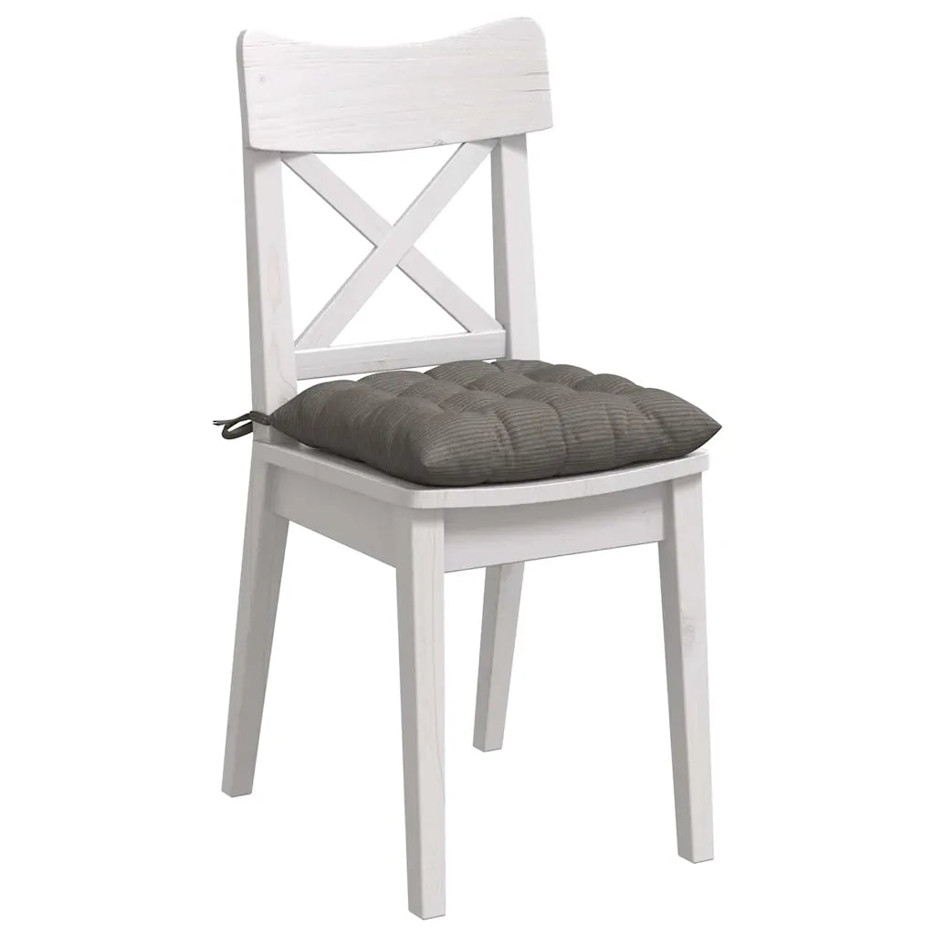 Cuscini per Seduta 4 pz | Cuscini per sedie Grigio chiaro 40 x 40 x 6 cm