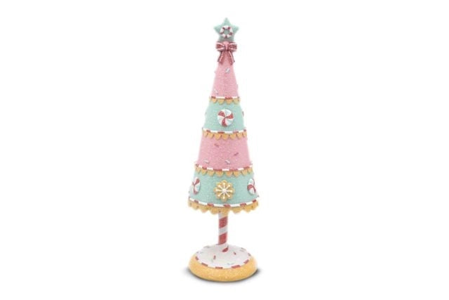Decorazione Casa Natalizia Albero di Natale in Resina 31 cm