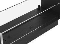 Camino a Bioetanolo da Incasso 80x30x60 cm Infire U800 Slim Nero