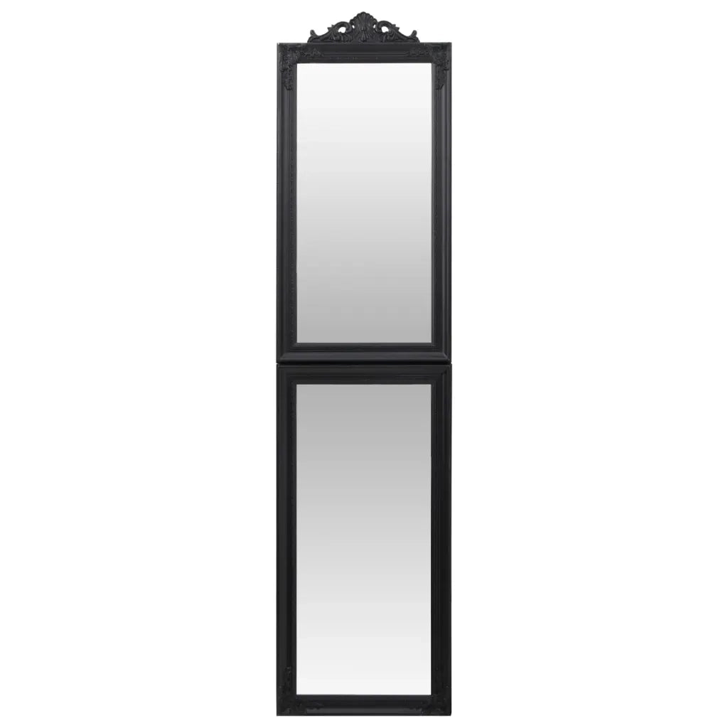 Specchio Autoportante Nero 50x200 cm 351531