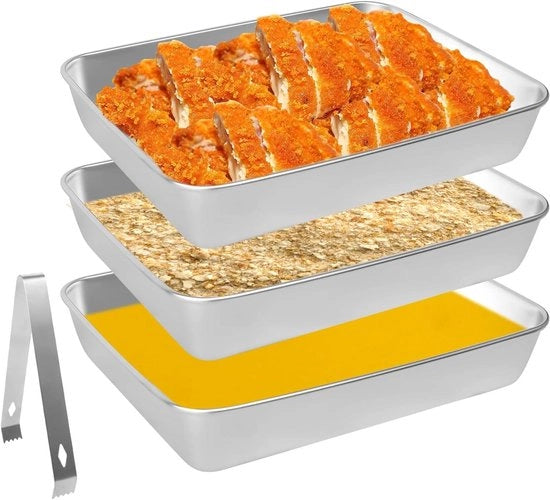Set di schalatura 3 pezzi in acciaio inossidabile - Set ripiegabile per la schalatura di carne, pesce e verdure - 25 x 19 x 5 cm