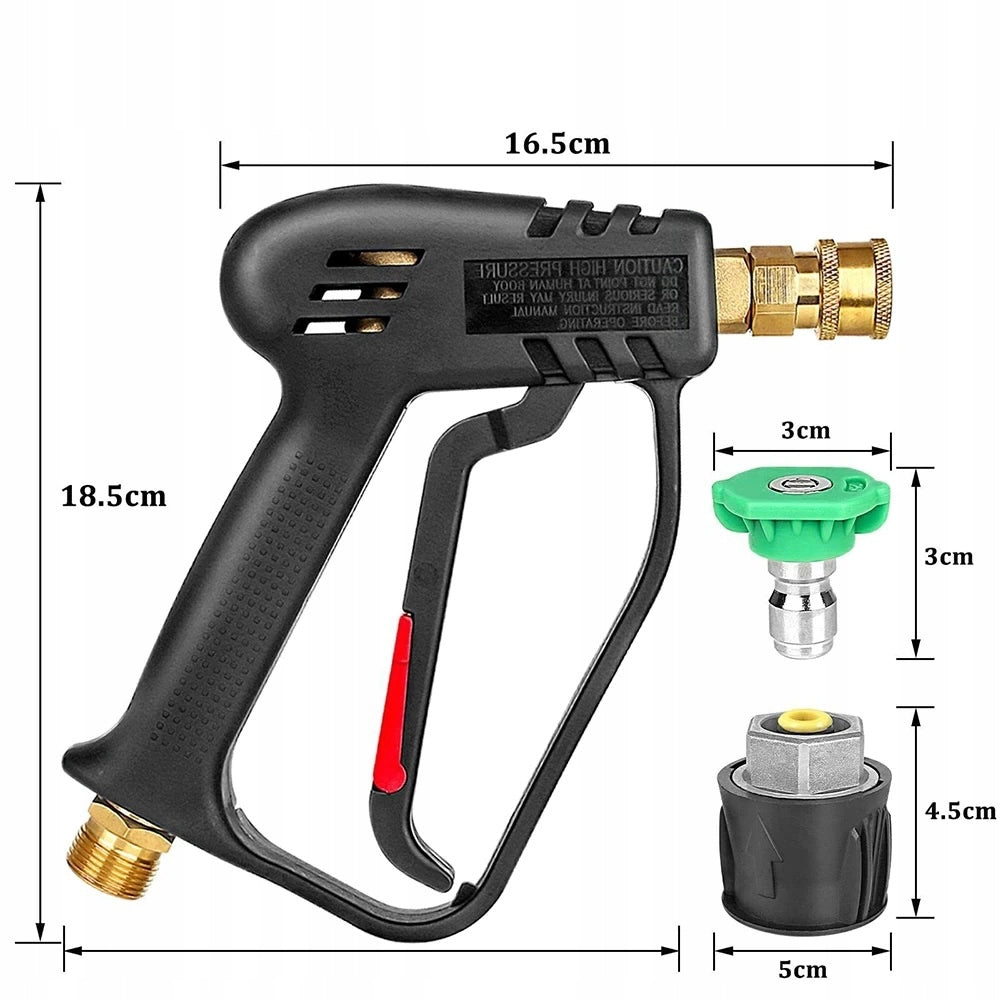 Set Pistola e Tubo Alta Pressione 10m con Schiumogeno – Compatibile con Idropulitrice Kärcher K2–K7 | 5 Ugelli | 200 BAR