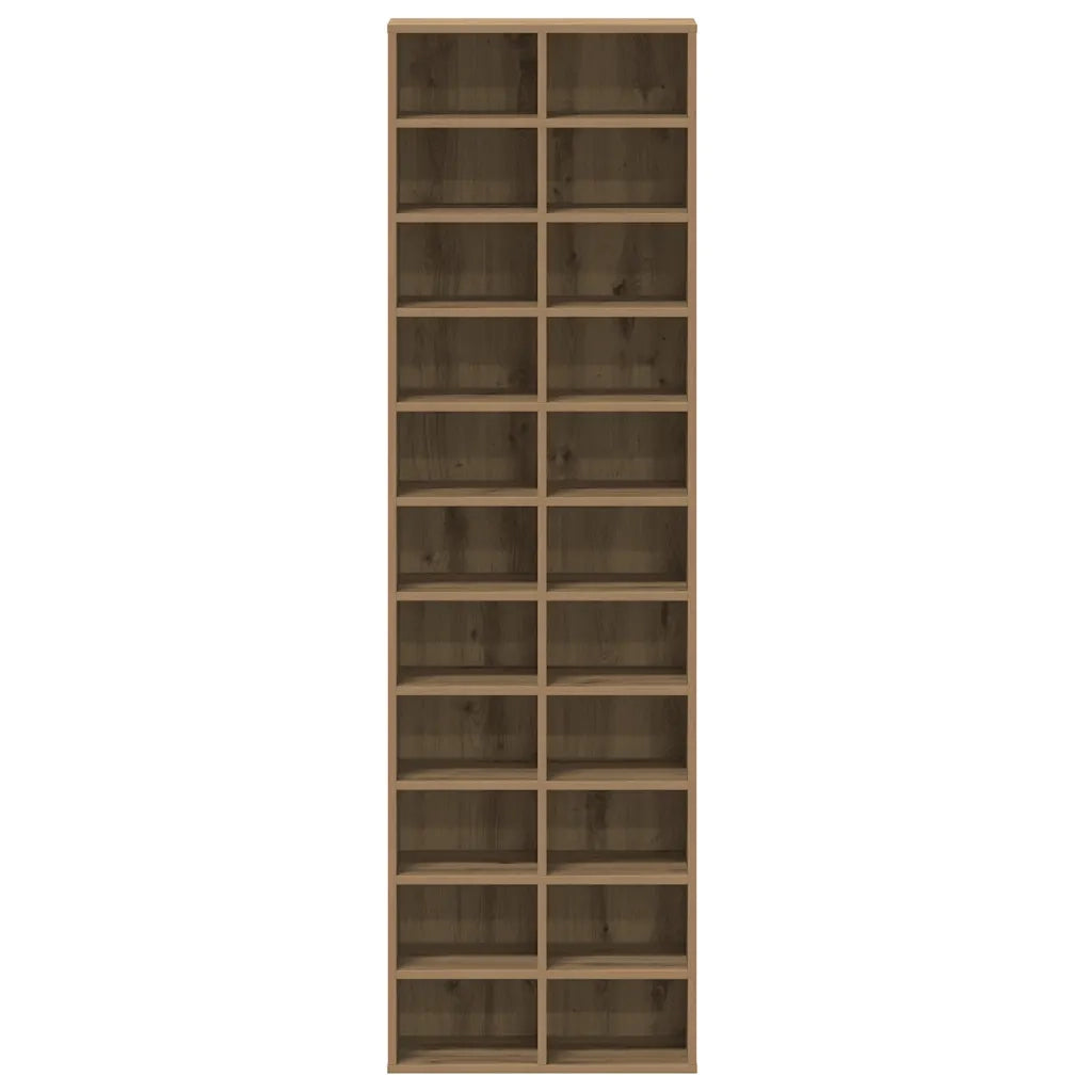 Scarpiera Rovere Artigianale 54x34x183 cm in Legno Multistrato