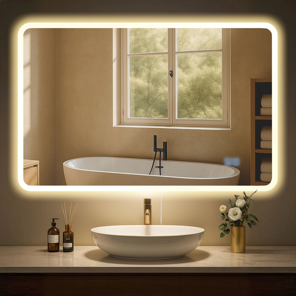 Specchio da bagno Jericho 70x100 senza Bluetooth