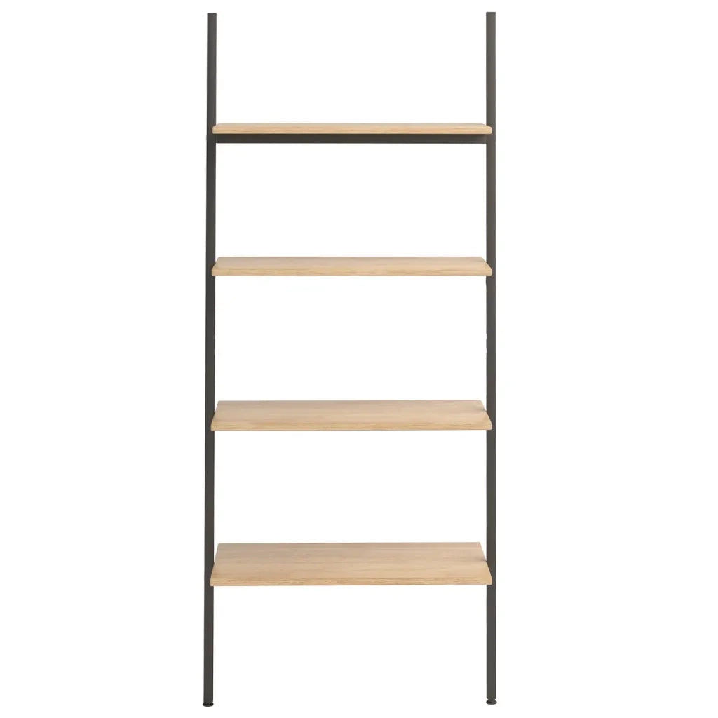 Scaffale Pendente 4 Livelli Marrone Chiaro e Nero 64x34x150,5cm CFW5536714