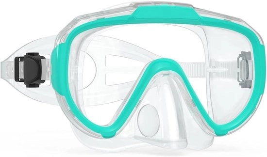 Duikbril per bambini da 4 a 16 anni con visuale panoramica 180 gradi e maschera da nuoto impermeabile