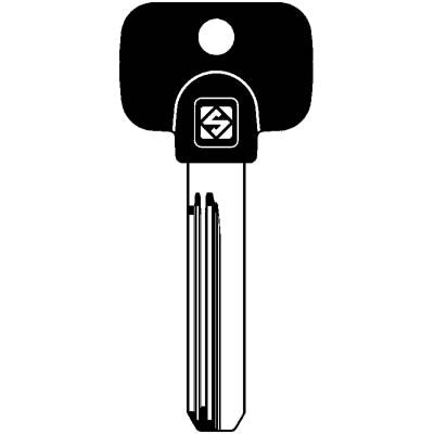 CHIAVE PUNZONATA MULTLOCK MTK4RP SILCA - OTTONE NICHELATO- 5 pezzi