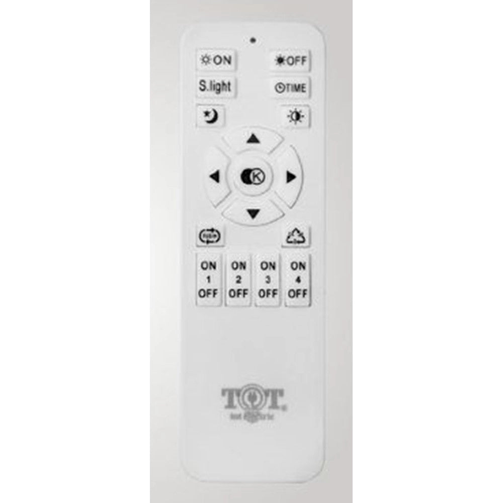 Trade Shop - Lampadario A Sospensione Led 65w 3 Semi Cerchi Con Telecomando Design Moderno Bianco 71378 -