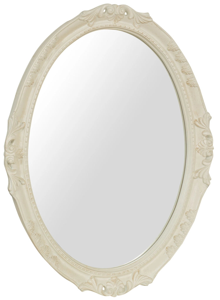 Biscottini SPECCHIERA DA PARETE IN LEGNO FINITURA BIANCA ANTICATA MADE IN ITALY Specchio