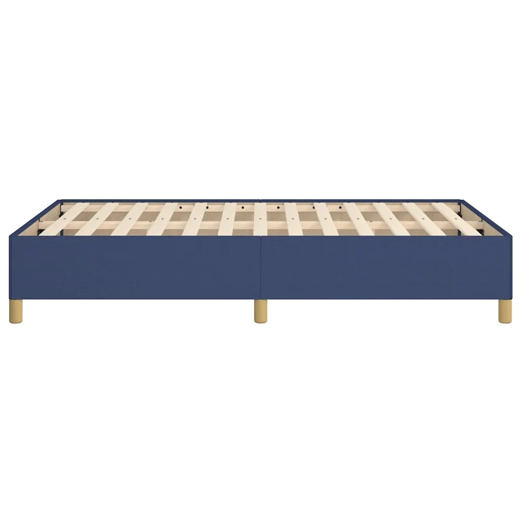Letto matrimoniale | Letto per adulti | Giroletto senza Materasso Blu 120x190 cm in Tessuto
