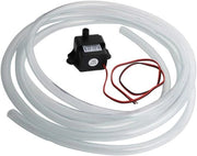 Pompa d'acqua portatile con cavo di 46 cm per fontane per animali acquario laghetto vasca per pesci (+ diametro interno 8 mm tubo di PVC morbido da 3 m)