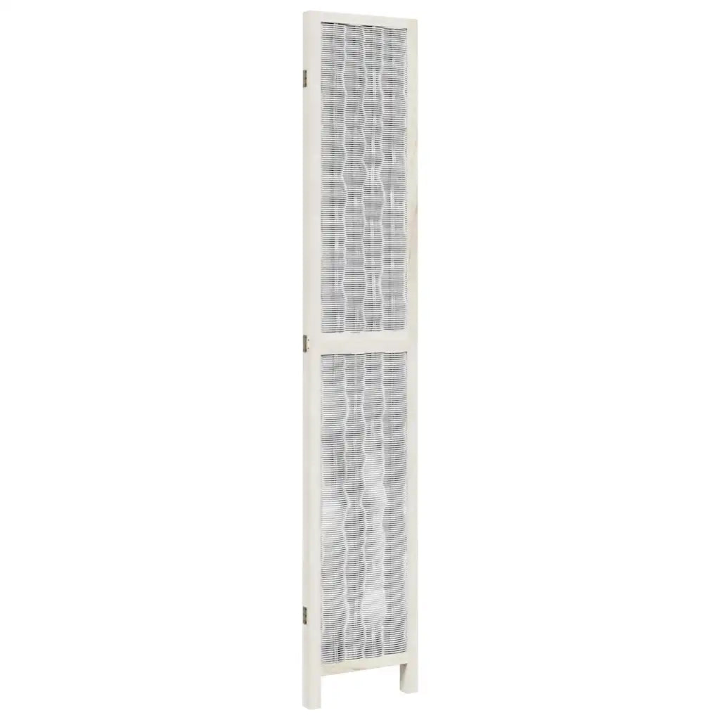 Divisorio Ambienti | Divider per stanze | Paravento 3Pannelli Bianco Legno Massello di Paulownia