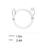 Trade Shop - Cavo Usb Ricarica Trasferimento Dati A Lightning 2.4a 1mt Iphone Ipad F-ip028 -