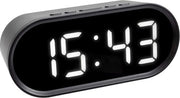 Orologio digitale con cavo – Orologio digitale – Camera da letto – Comodino – Orologio LED – Orologio da tavolo – Orologio da parete – Orologio da notte – Orologio da comodino con cavo elettrico