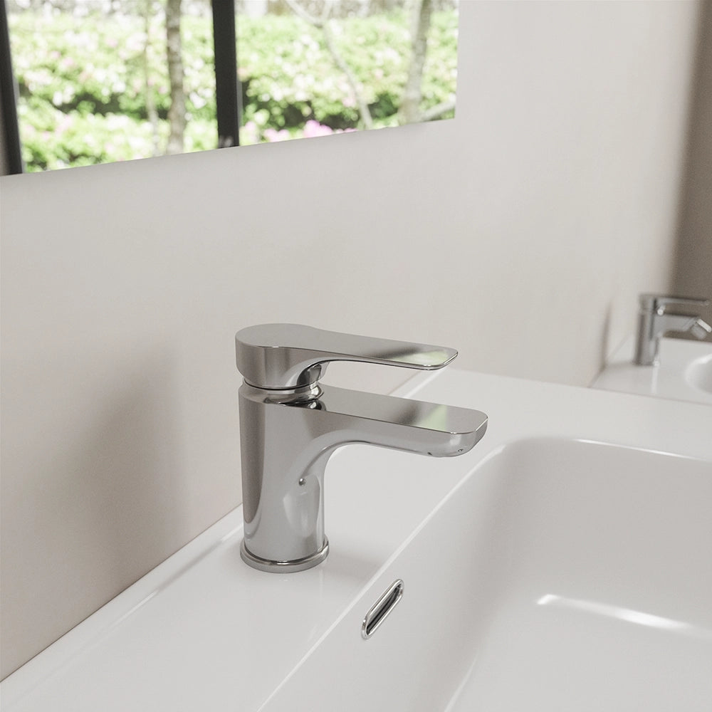 Set miscelatore lavabo e bidet senza scarico cromato | Mia