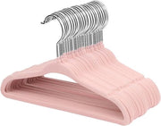30x Hanger per Bambino con Superficie Antiscivolo e Spazio Ridotto per Abiti da Neonato e Bambini