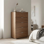 Cassettiera 5 cassetti in Legno Composito cm 60x38x103 - CLIFF