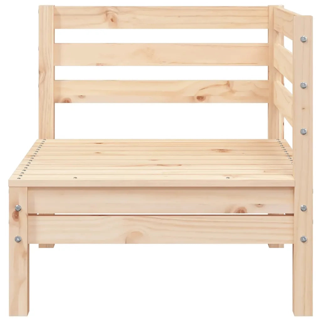 Divano da Giardino 2 Posti con Poggiapiedi-Sofa da Giardino-Divano da esterno Legno Massello Pino