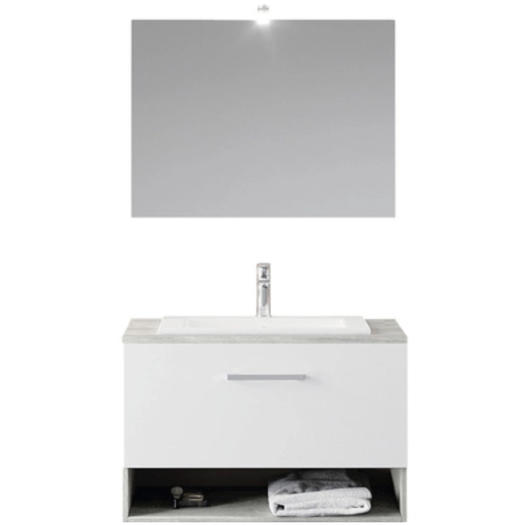 Mobile sospeso 80 cm cassettone e vano