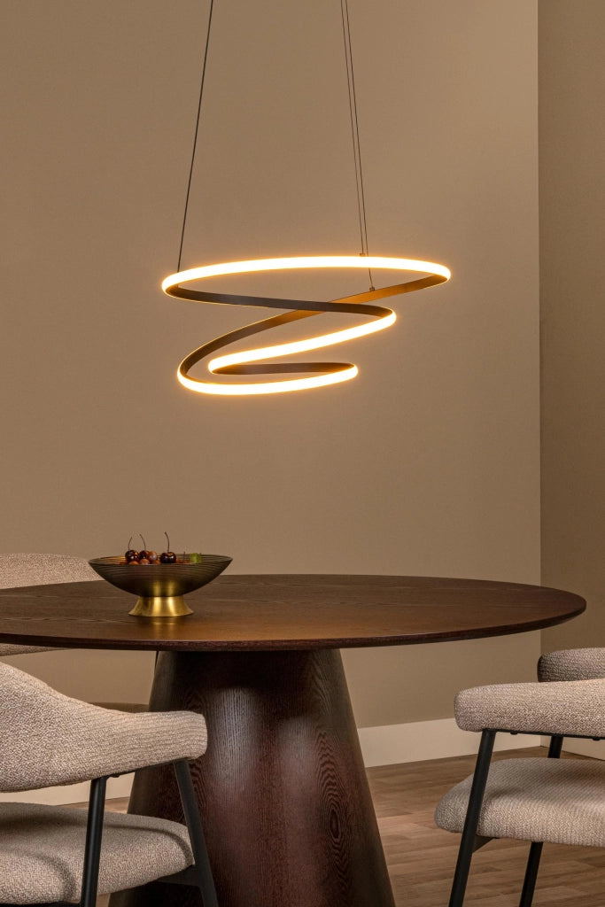 Lampada sospesa ESPIRAL LED nera spirale Lucide