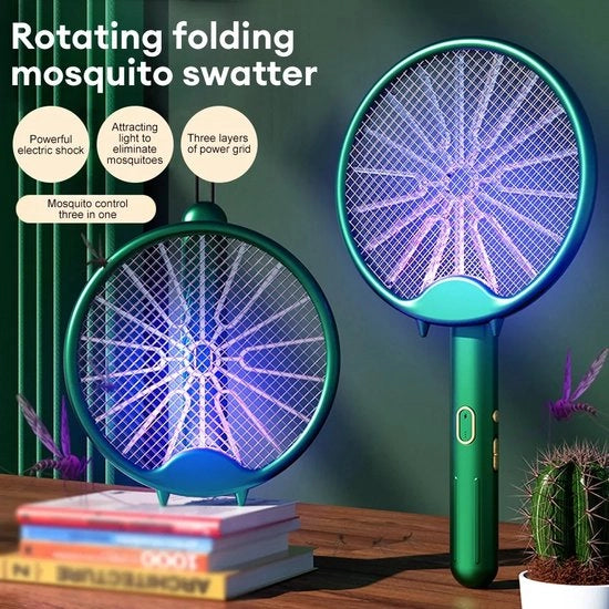 Apparecchio per la lotta contro le zanzare 3000V – Lampada a LED zanzariera ricaricabile via USB, Lampada zanzariera pieghevole e ombrello, Lotta efficace contro le zanzare, Apparecchio per la lotta contro le zanzare, Accessori per esterni