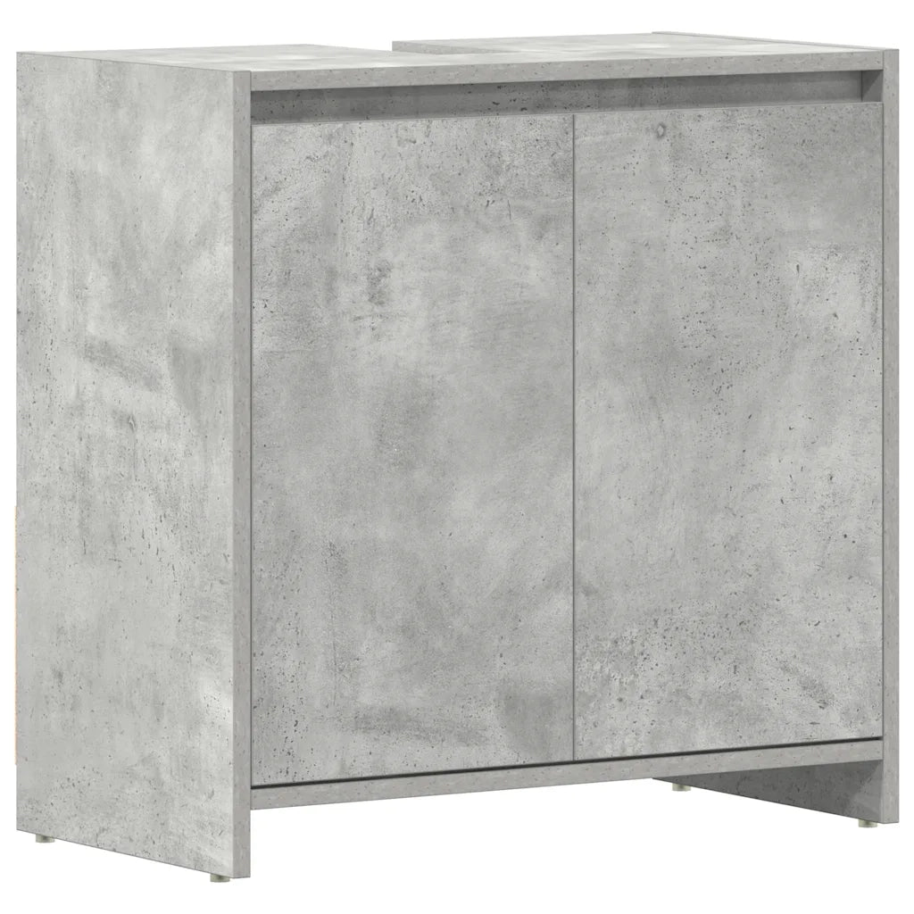 Armadio da Bagno Grigio Cemento 60x33x61 cm in Truciolato cod mxl 52105