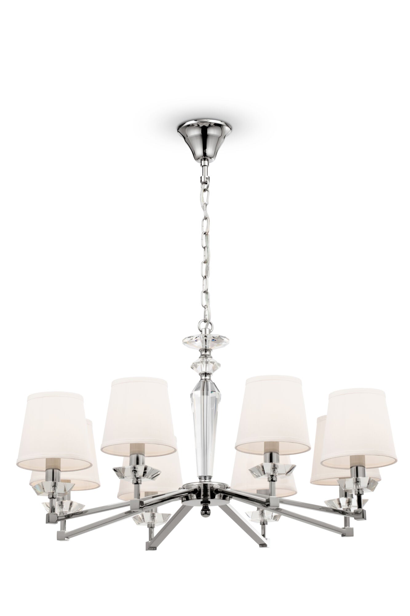 Lampadario Neoclassic in Metallo Beira Nickel