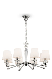 Lampadario Neoclassic in Metallo Beira Nickel