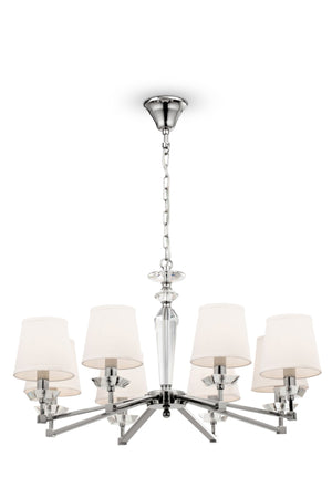 Lampadario Neoclassic in Metallo Beira Nickel