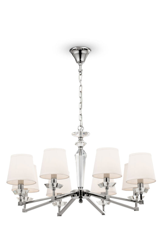 Lampadario Neoclassic in Metallo Beira Nickel