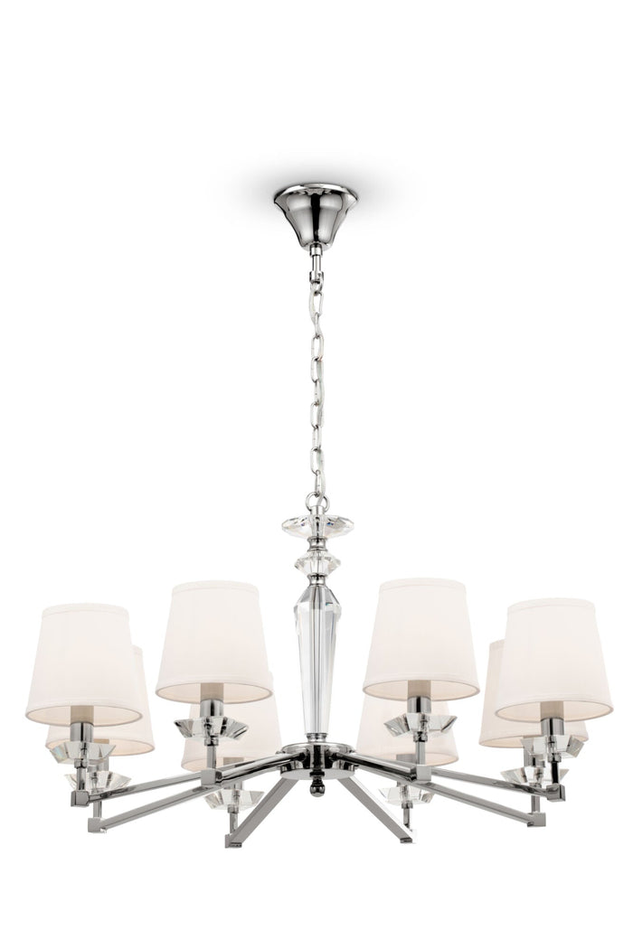 Lampadario Neoclassic in Metallo Beira Nickel
