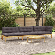4 Pezzo Unità di divano pallet da giardino