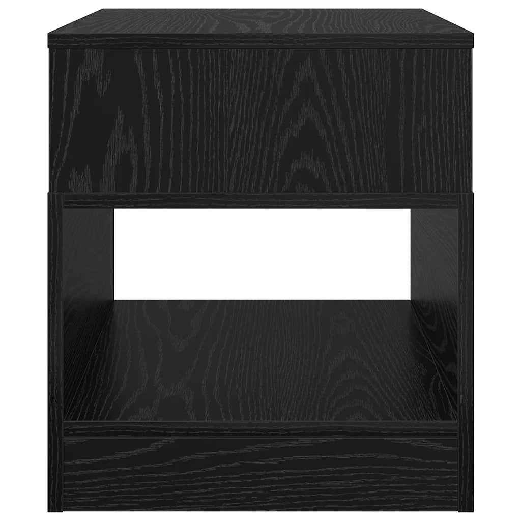 Tavolino Rovere Nero 40,5 x 40 x 45 cm Legno multistrato