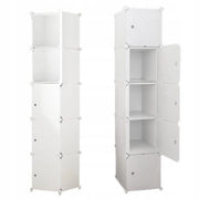 Armadio modulare a 5 ripiani Scaffale Mobile Colonna 185x39x37 cm