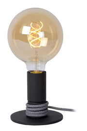 Lampada da tavolo Lucide Marit nera E27 40W 45576/01/30
