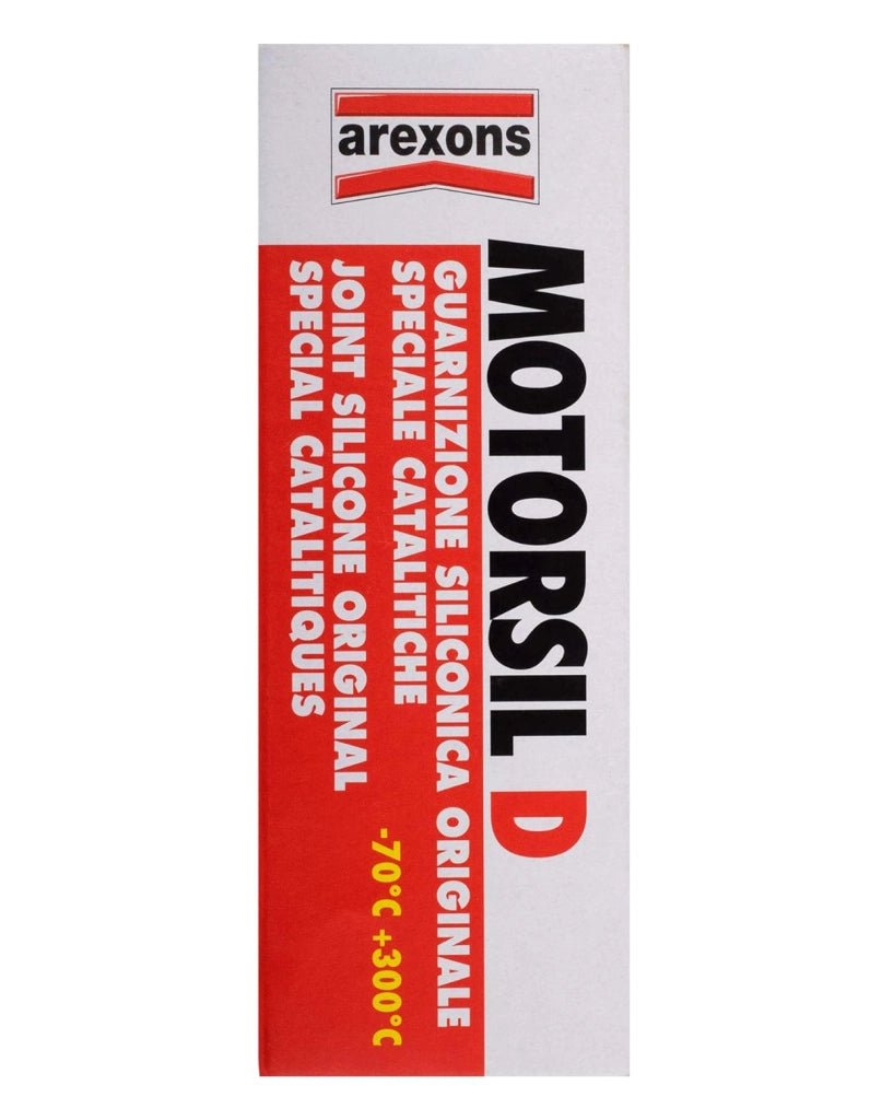 GUARNIZIONE SILICONICA 'MOTORSIL D' 60 gr - colore rosso - AREXONS