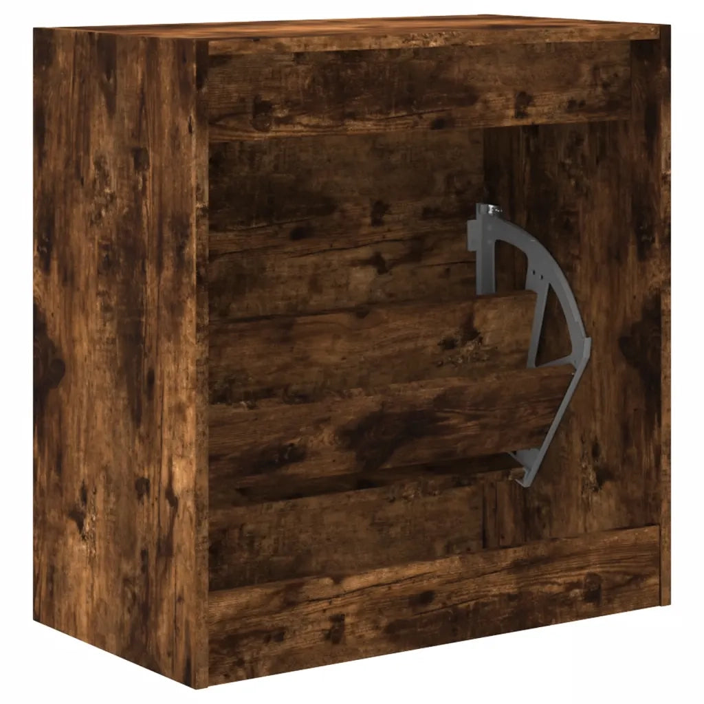 Scarpiera | Mobile per scarpe Rovere Fumo 60x34x63,5 cm in Legno Multistrato
