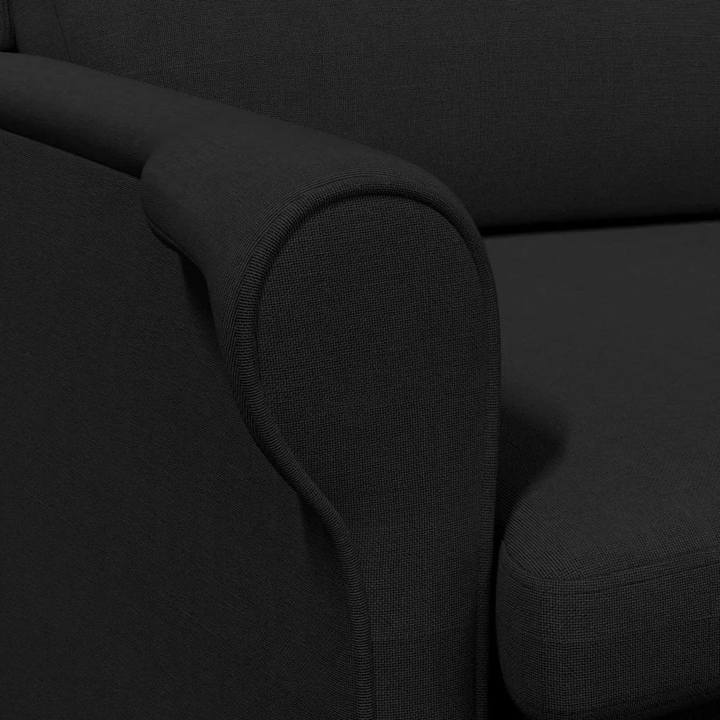 Divano Sedia-Poltrona-Poltroncina Nero Tessuto 814265