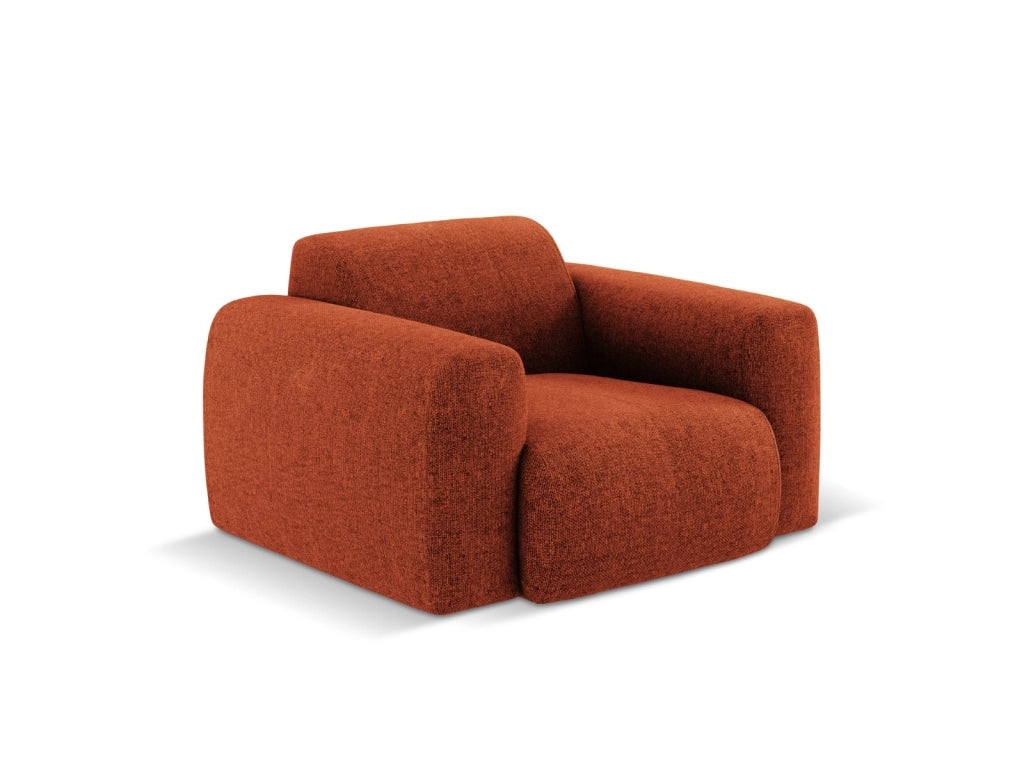 Cosmopolitan Design - Poltrona "Nolio" 2 posti in ciniglia terracotta 