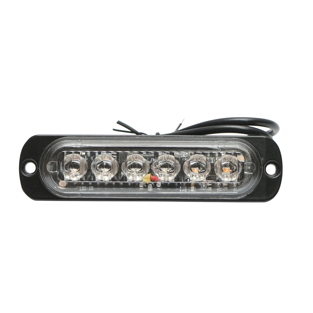Lampada di ingombro a LED 12-24V, 6W, gialla, 6 LED 110x30x12mm